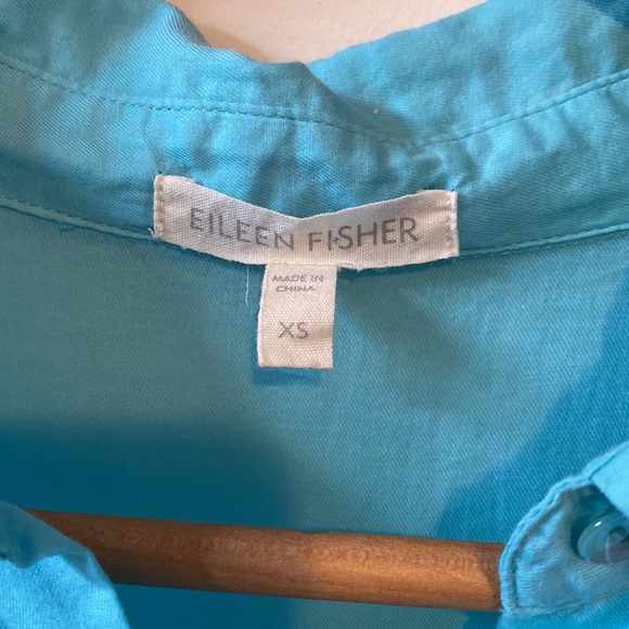 Eileen Fisher Button down Lightweight Cotton Shirt - Picture 2 of 6